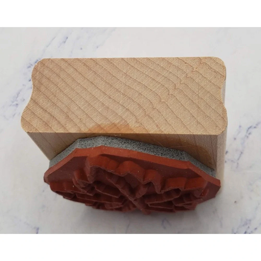 Stampin' Up! Autumn Maple Leaf Wood Mounted Rubber Stamp